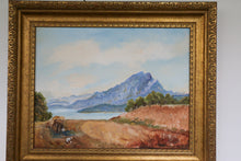 Load image into Gallery viewer, Framed Vintage Landscape Oil Painting
