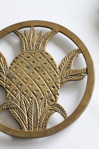 Pineapple Brass Trivet