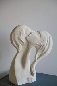 Vintage 1980s Faces of Love Sculpture