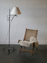 Load image into Gallery viewer, Vintage Wrought Iron Tripod  Floor Lamp
