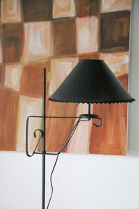 Vintage Wrought Iron Tripod  Floor Lamp