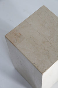 Travertine Side Table