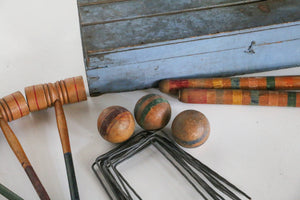 Antique Croquet Set