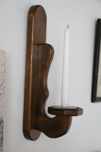 Pair of Wooden Sconces