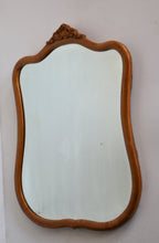 Load image into Gallery viewer, Georgian Style Burl Wood Mirror Circa 1950
