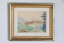 Load image into Gallery viewer, Framed Vintage Landscape Watercolor  Painting
