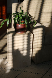 Travertine Side Table