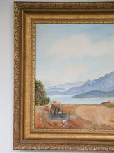 Load image into Gallery viewer, Framed Vintage Landscape Oil Painting
