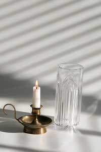 Bohemian Crystal Candle- holder