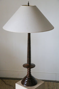 Vintage Turned Wood Lamp