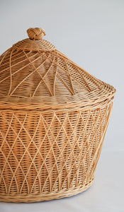 Woven Basket with Lid