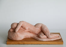 Load image into Gallery viewer, Clay Sculpture on Wooden Pedestal
