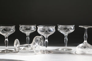 Set of Six Coupe Glasses