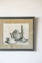 Load image into Gallery viewer, Vintage Charcoal Still Life Drawing
