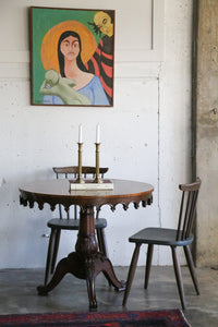 Maitland Smith, Vintage Marquetry & Burl  Round Walnut Table