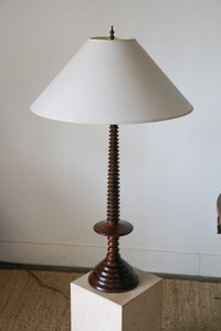 Vintage Turned Wood Lamp