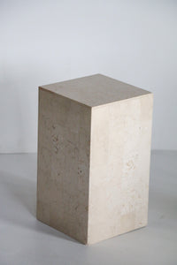 Travertine Side Table