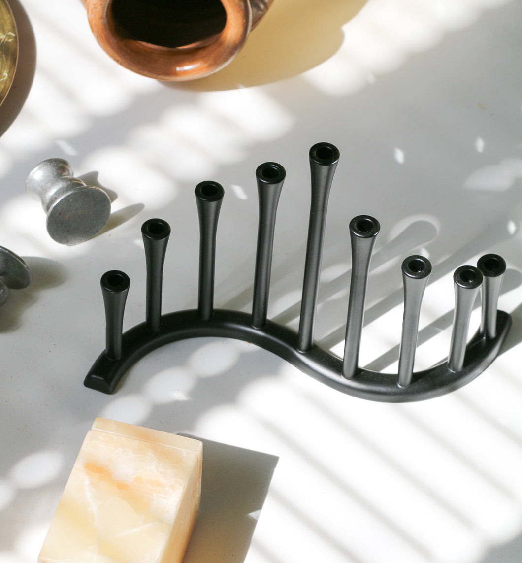 Wavy MCM Menorah  Candelabra