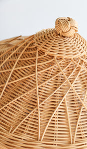 Woven Basket with Lid