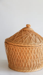 Woven Basket with Lid