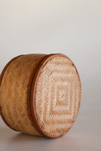 Woven Basket with Lid