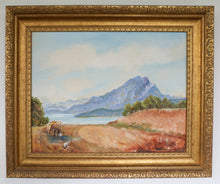 Load image into Gallery viewer, Framed Vintage Landscape Oil Painting
