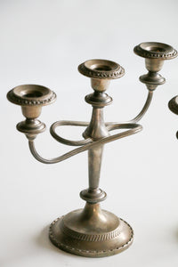 Pair of Silver Candelabras