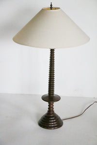 Vintage Turned Wood Lamp