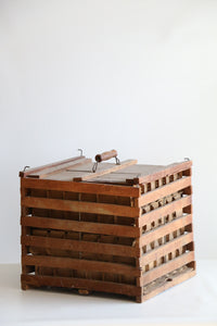 Antique Wooden Egg Crate