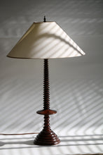 Load image into Gallery viewer, Vintage Turned Wood Lamp
