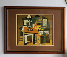 Load image into Gallery viewer, Framed Three Musicians print by Pablo Picasso
