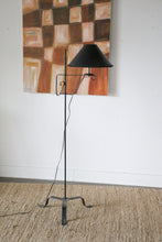 Load image into Gallery viewer, Vintage Wrought Iron Tripod  Floor Lamp
