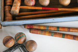 Antique Croquet Set