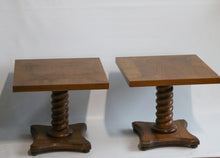 Load image into Gallery viewer, Pair of Mid Century Modern 1960s Pedestal Side Tables
