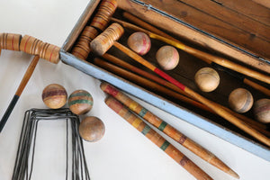 Antique Croquet Set