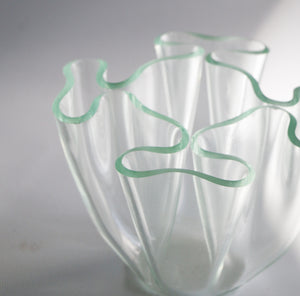 Mid Century Modern Style Lucite Vintage Acrylic Napkin Vase Bowl