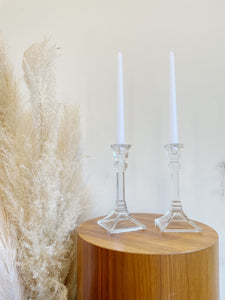 Crystal Candle Stick Pair