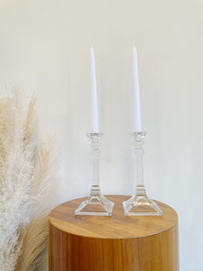 Crystal Candle Stick Pair