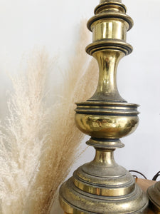 Pair of Brass Table Lamps