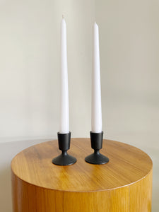 Mid Century Modern Metal Lenox Candlestick Holders