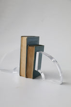 Load image into Gallery viewer, Curved Astronte Lucite Bookends by Ritts Co. Of Los Angeles
