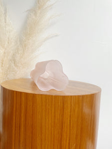 Frosted Pink Glass Vase