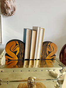 Nude Woodblock Bookends