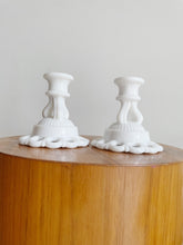 Load image into Gallery viewer, Milk Glass Candle Stick Holders
