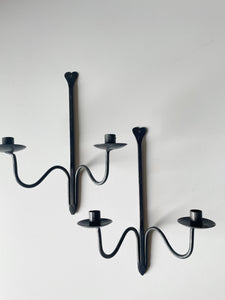 Pair of Wrought Iron Sconces