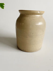 Antique Ivory Stoneware Vase