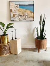 Load image into Gallery viewer, Handmade Mid Century Modern Slatted Planter
