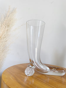 Vintage Svend Jensen Kronos Poland Crystal "Horn of Plenty"  Vase