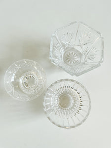 Trio of Crystal Bowls