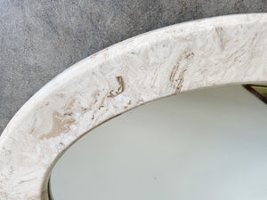 Oval Marble Wall Miror